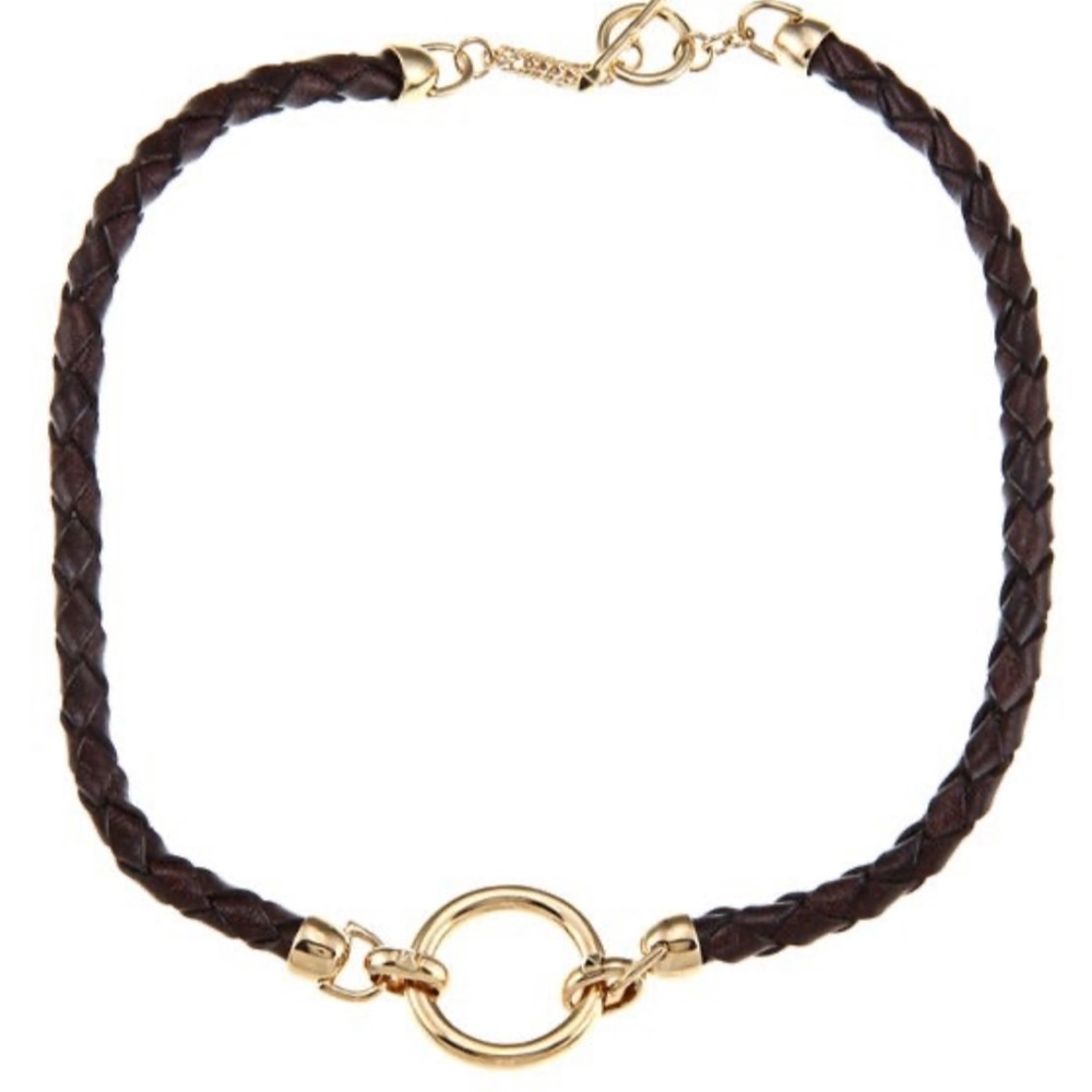 Ralph Lauren Braided Leather Necklace